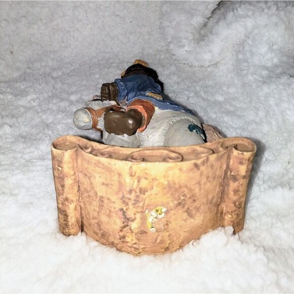 Vintage African American Girl on a Rocking Horse - Picture 7 of 8
